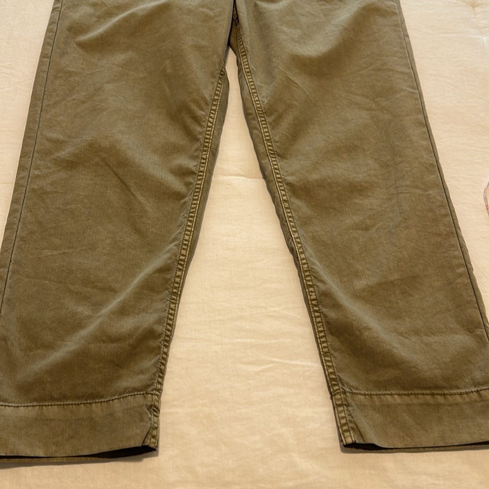 Pistola Pamela High Rise Straight Trouser in Kaki Size M - Picture 13 of 15